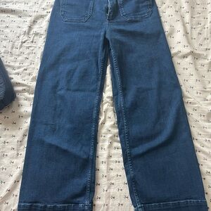 Maeve Blue Denim Wide-Leg Jeans